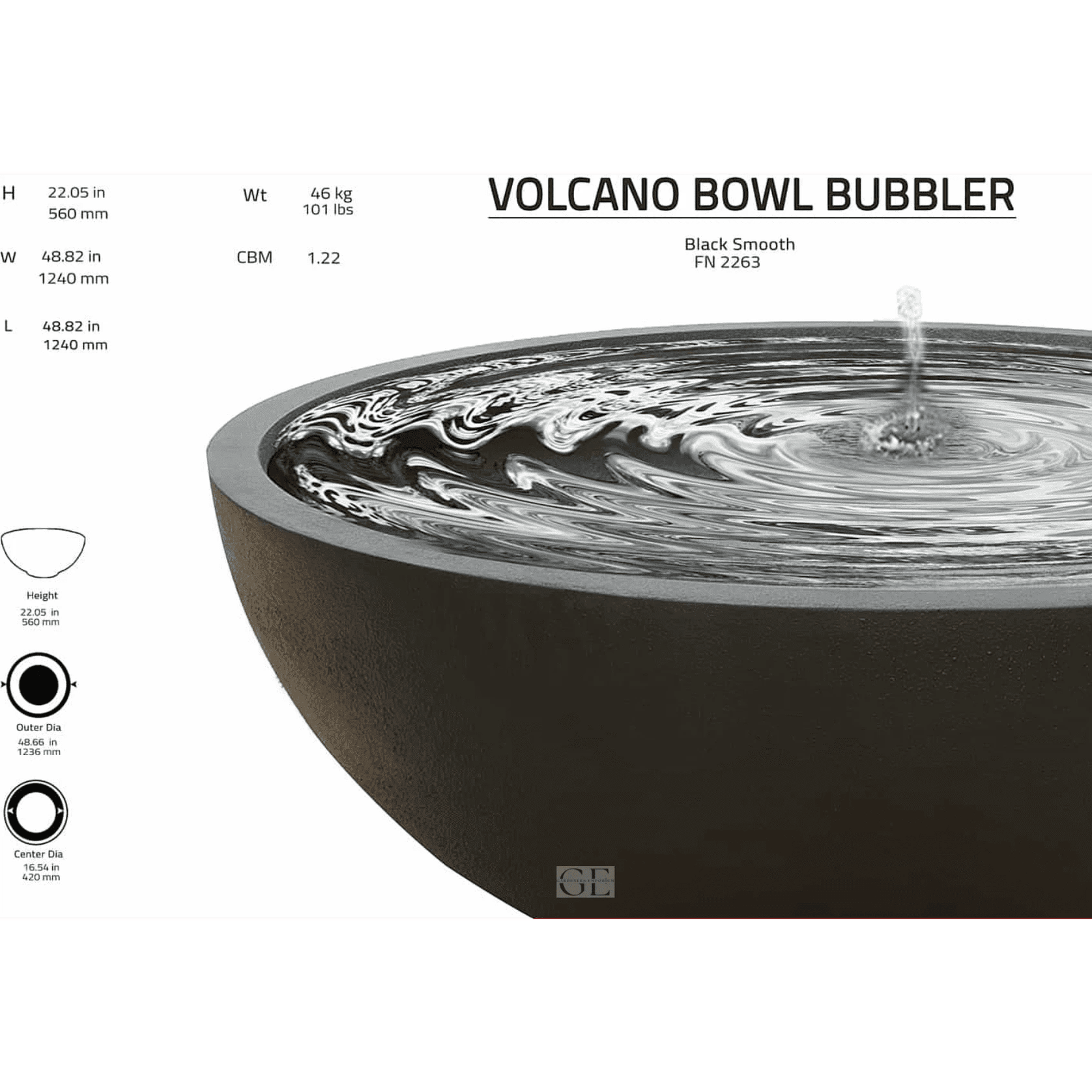 Volcano Bowl Bubbler gallery detail image