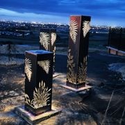 Corten Steel Garden Sculptures -  Wild Light pillar gallery detail image