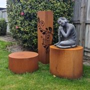 CortenAura Corten Steel Garden Sculpture - The Fern gallery detail image