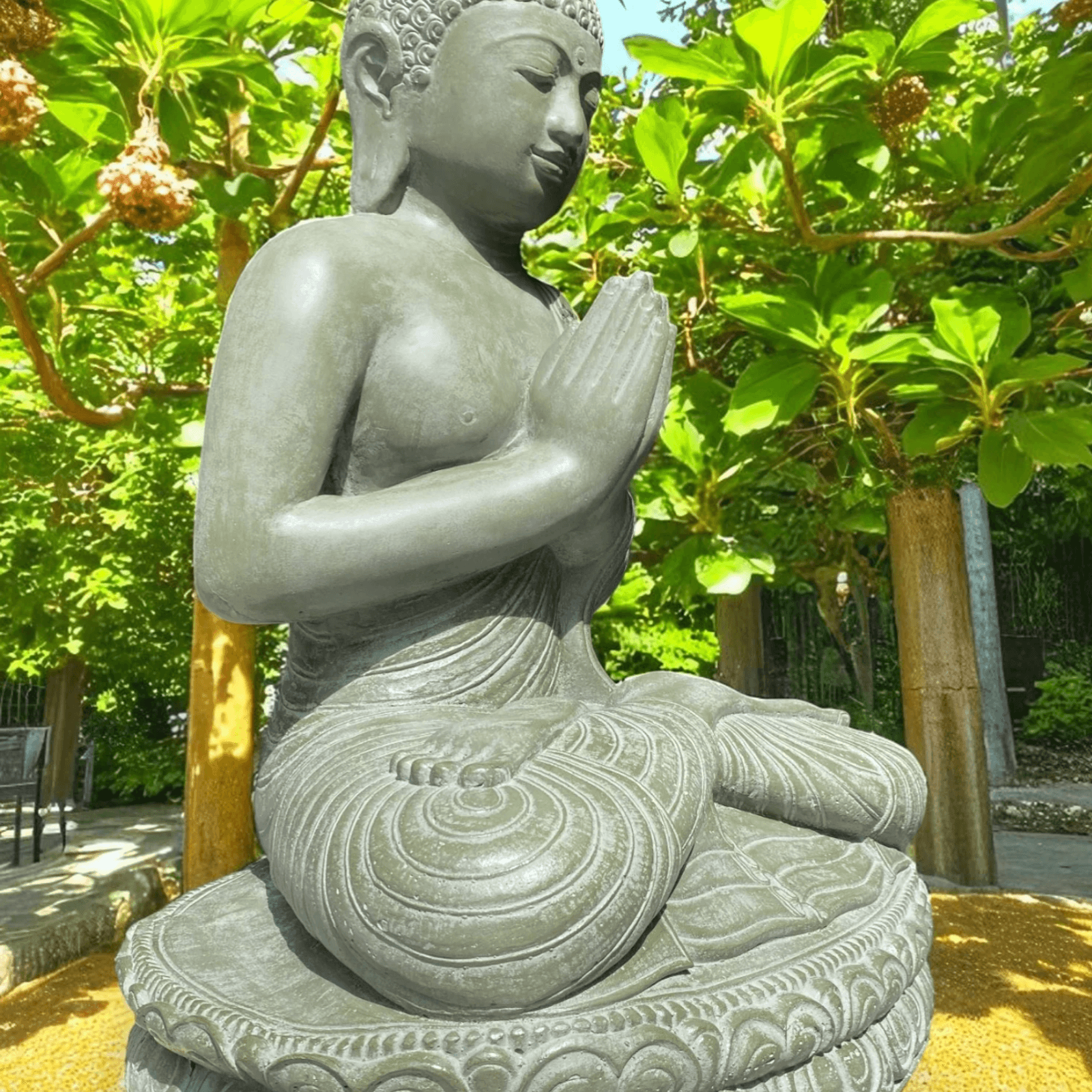 Praying Buddha Sculpture - (3063) gallery detail image