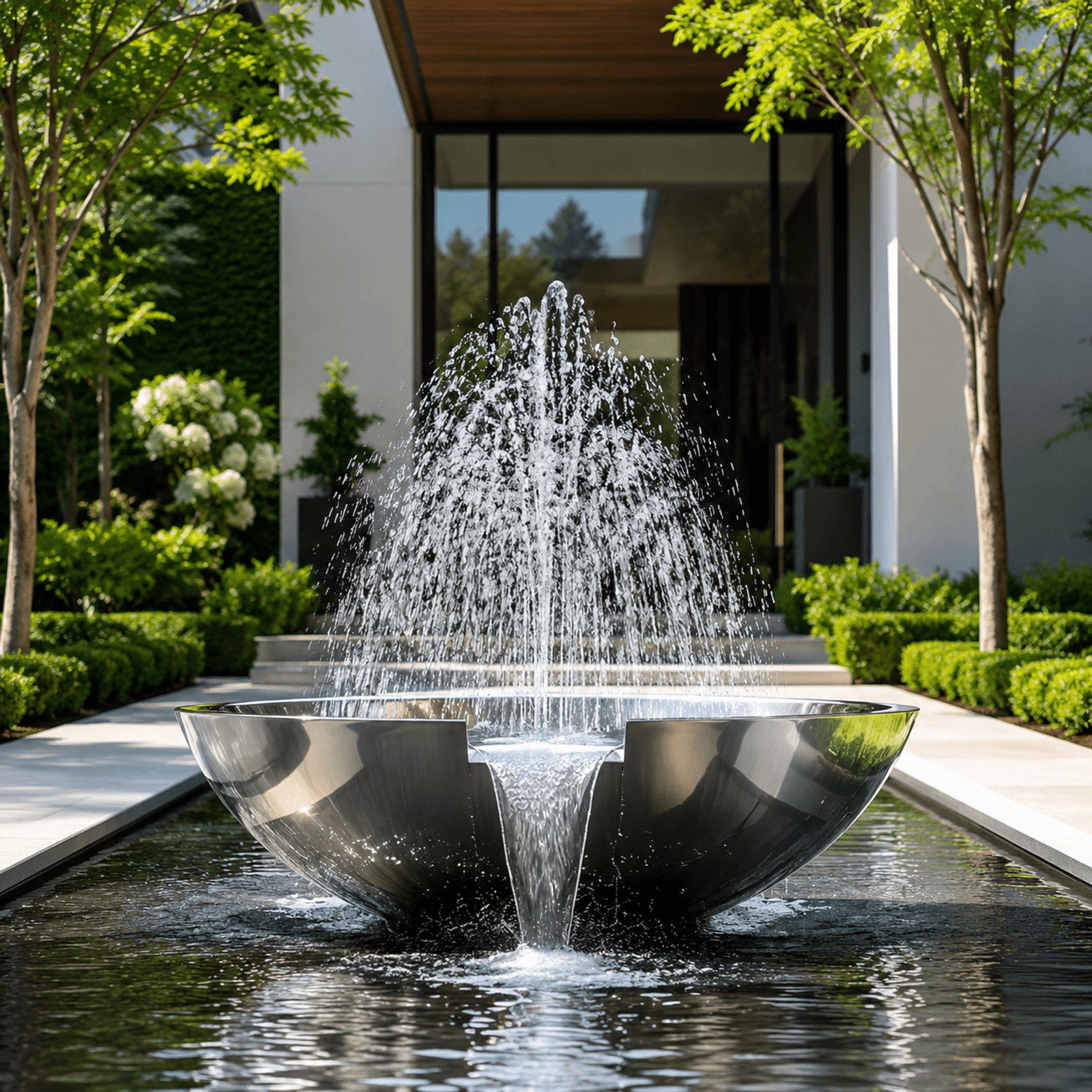 Stainless Steel Bowl Water Feature gallery detail image