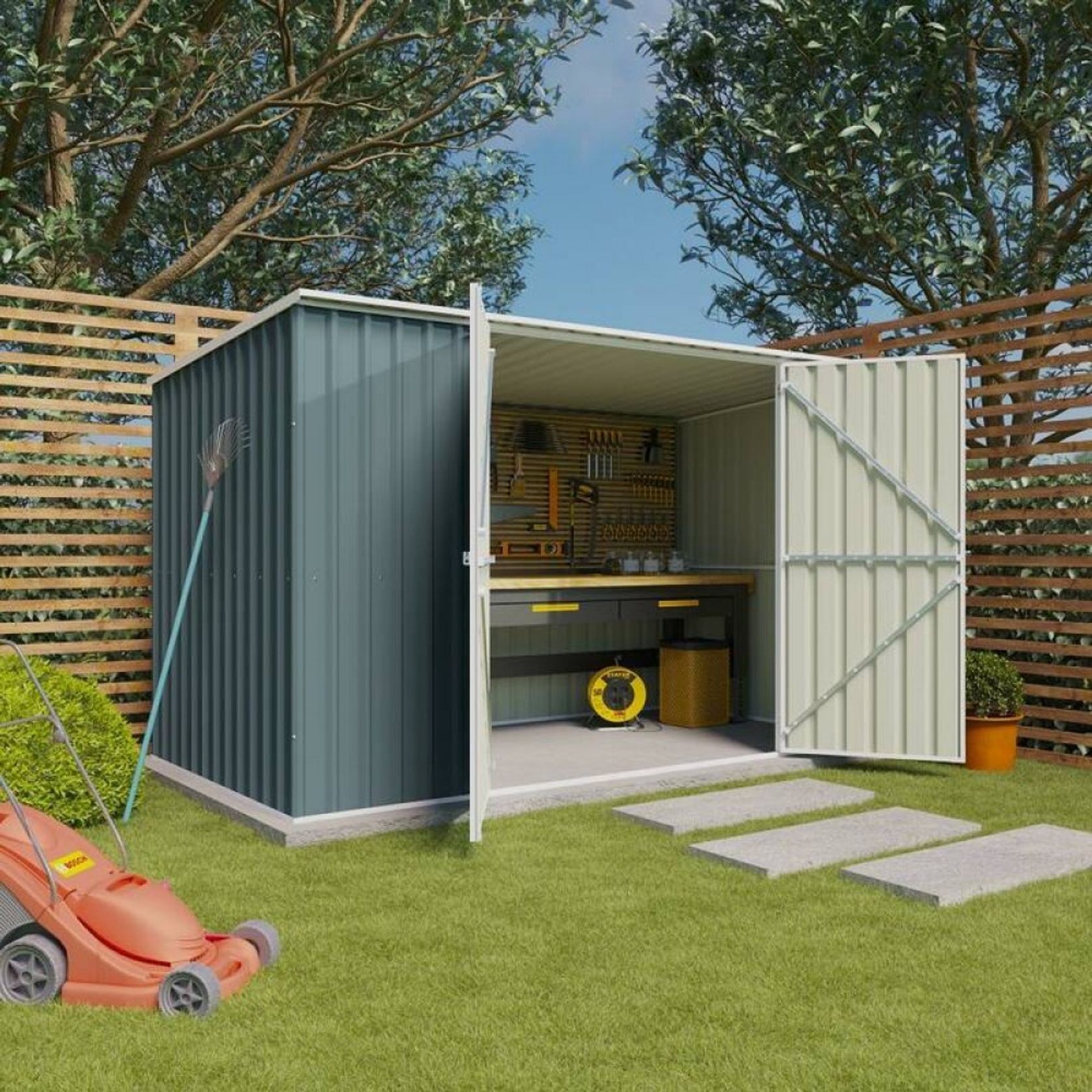 Garden Sheds Grey | YH-F2H1106I-AKL gallery detail image