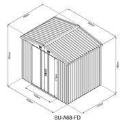 Innosteel D Apex  Shed | DTGS-ISA68-FD-AKL gallery detail image