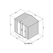 Innosteel D Apex  Shed | DTGS-ISA68-FD-AKL gallery detail image