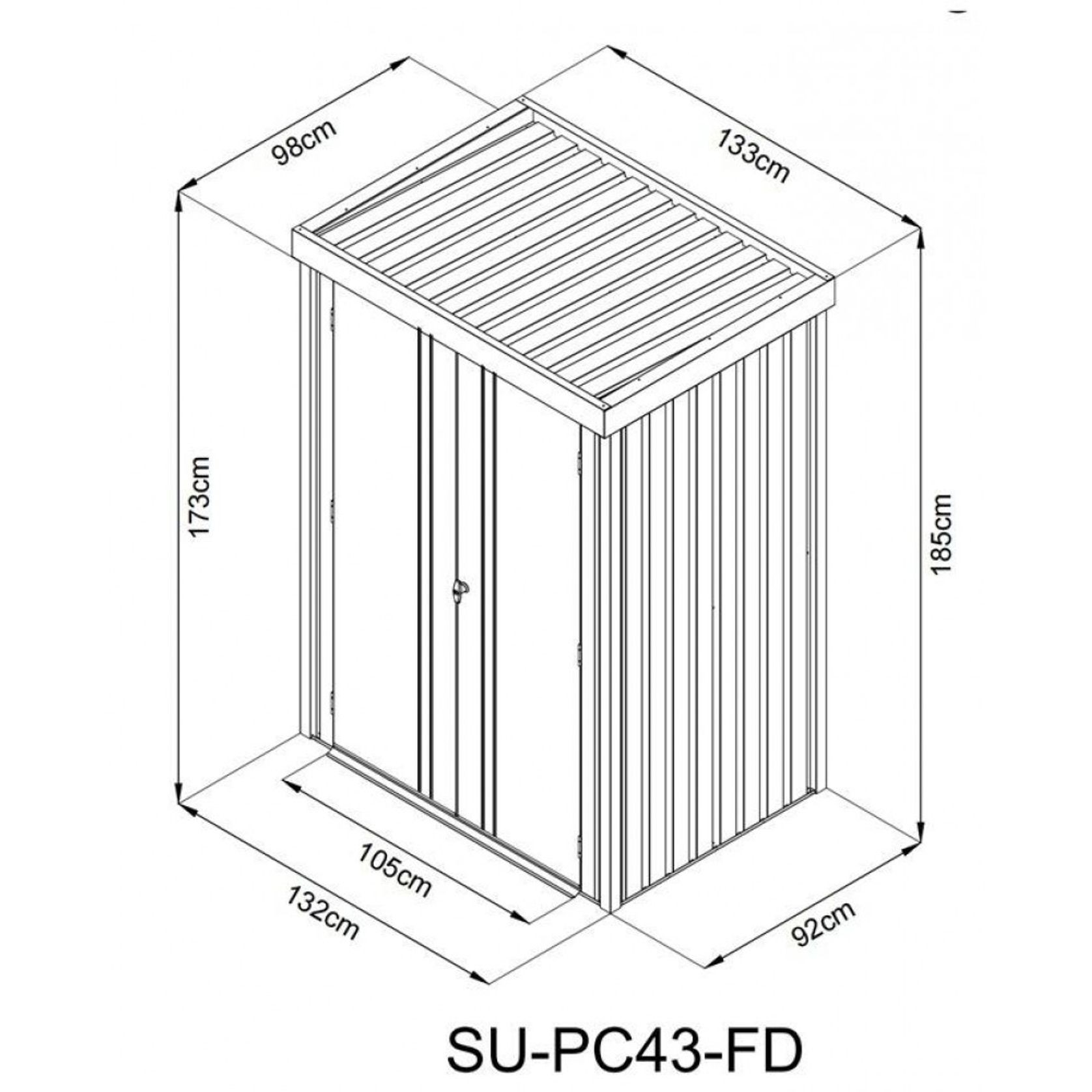 Innosteel D Cabinet Shed | DTGS-ISPC43-FD-AKL gallery detail image