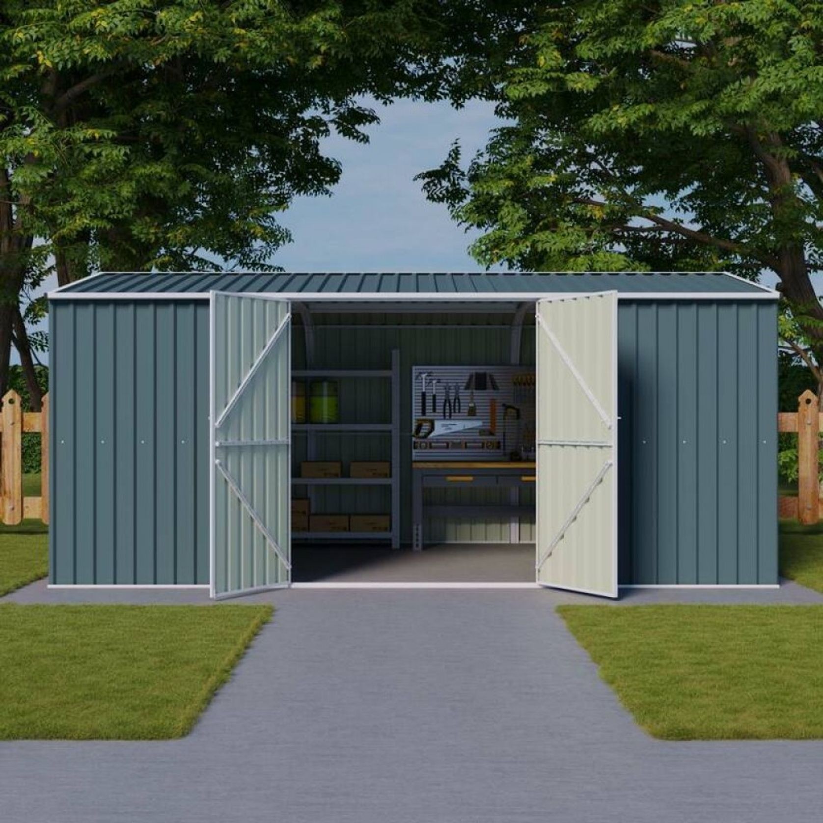 Garden Sheds Grey | YH-G2H1711I-AKL gallery detail image