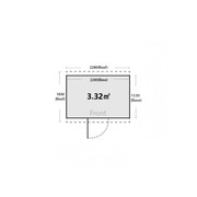 2280 x 1530 x 1980mm Ulti-mates Garden Shed Hazy Grey gallery detail image