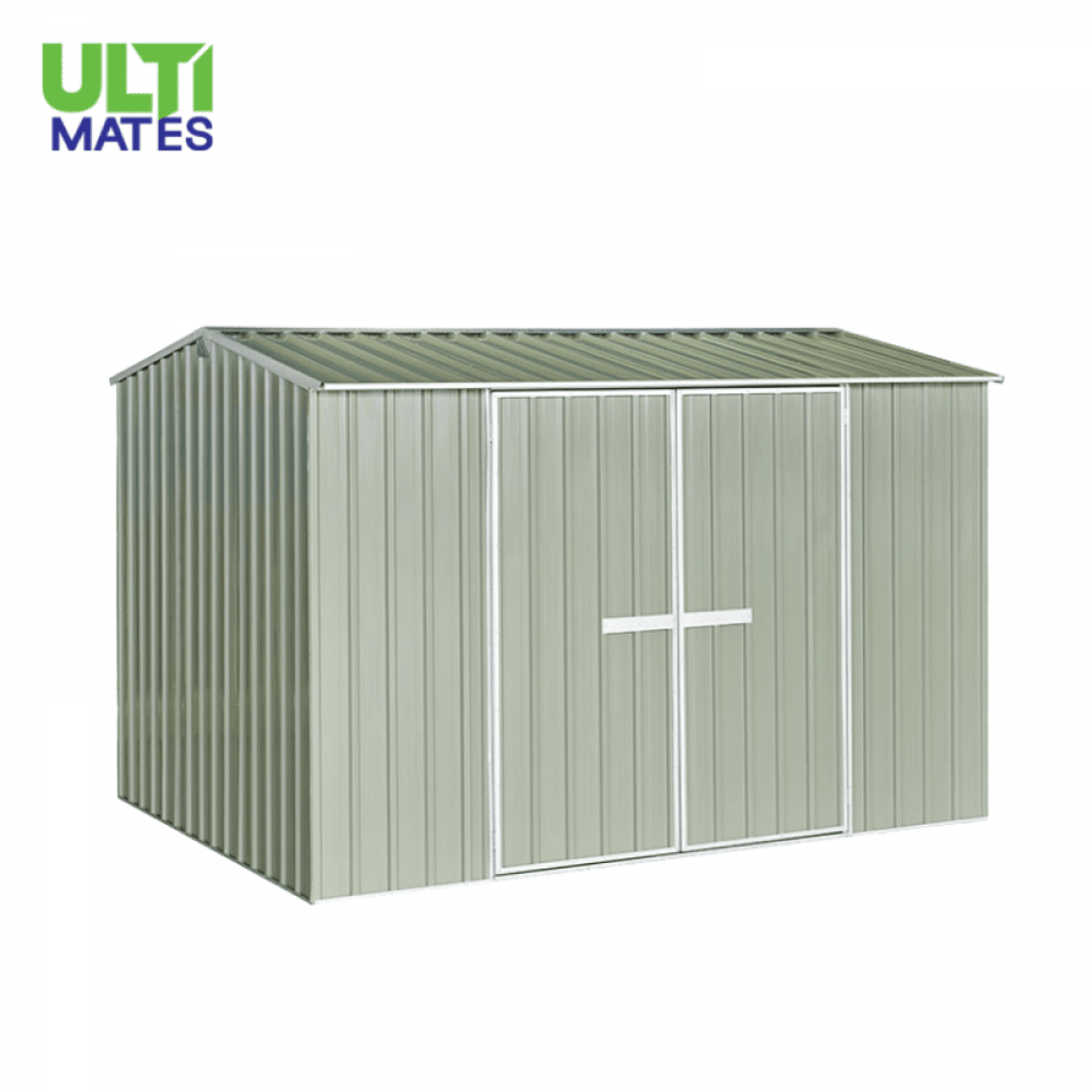 3030 x 2280 x 2025mm Garden Shed Gable Roof Hazy Grey gallery detail image