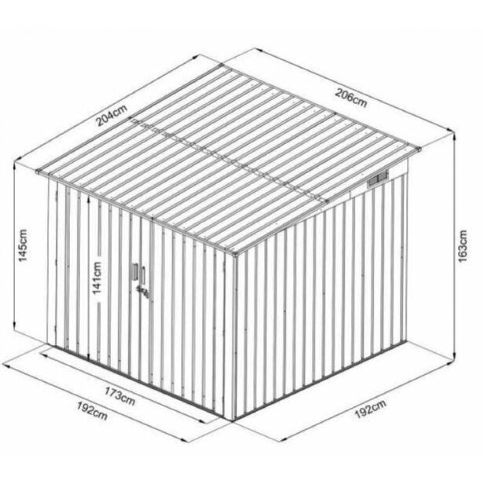 Bike Shed Garden Storage Box | Grey gallery detail image