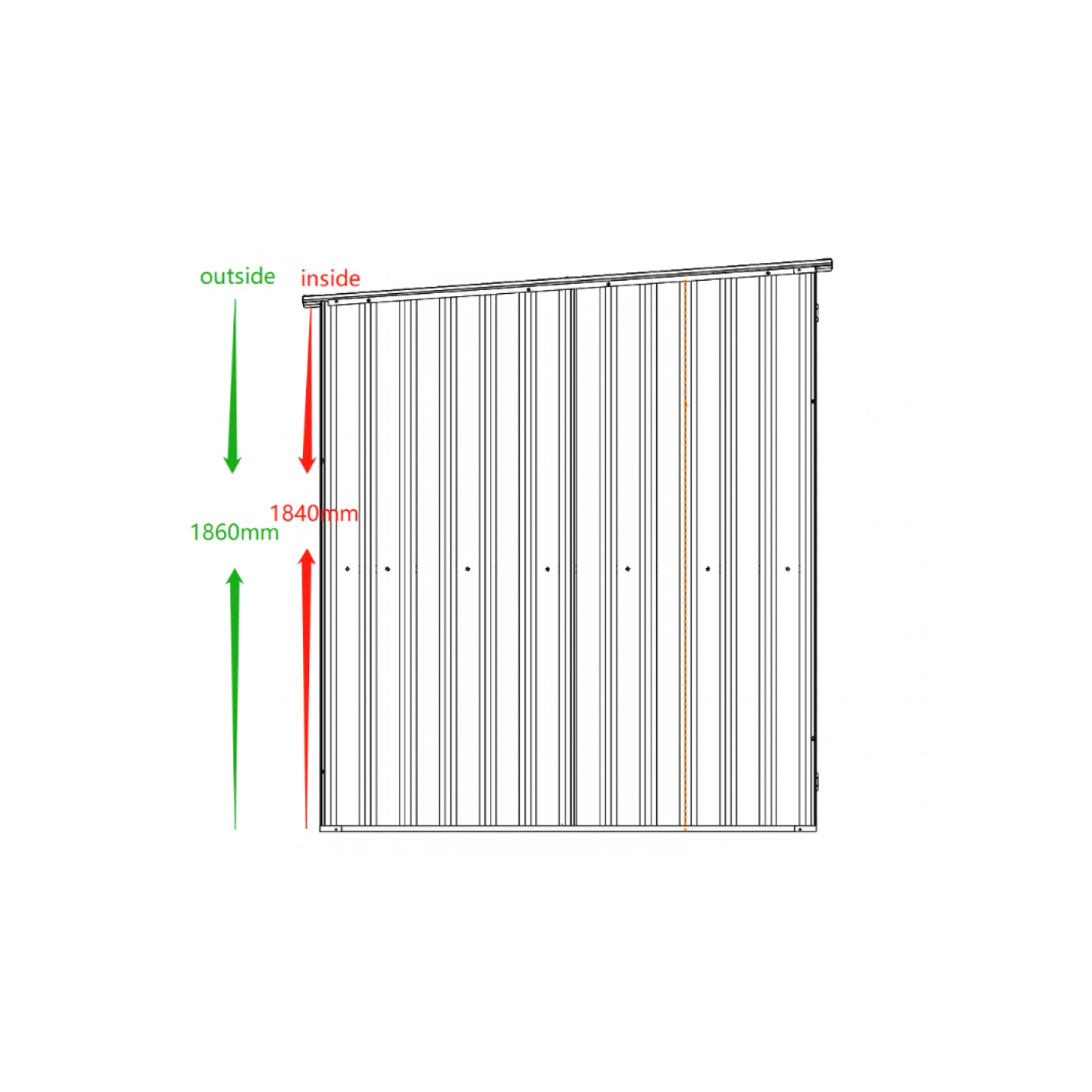 Garden Sheds Grey | YH-F0806-H200-Grey-AKL gallery detail image