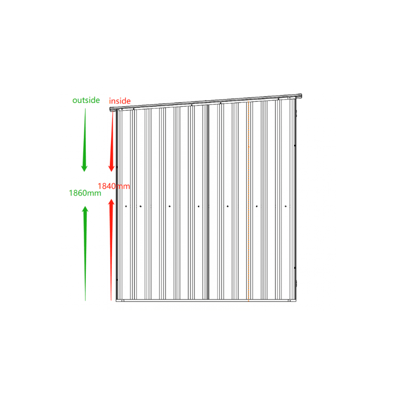 Garden Sheds Grey | YH-F0806-H200-Grey-AKL gallery detail image