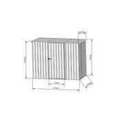 Garden Sheds Grey | YH-F0806-H200-Grey-AKL gallery detail image