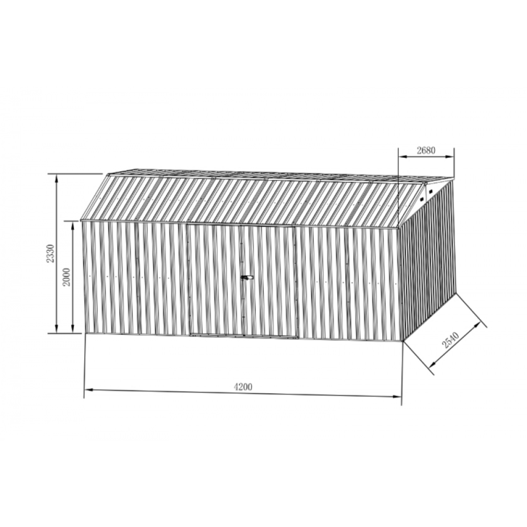 Garden Sheds Grey | YH-G2H1408I-AKL gallery detail image