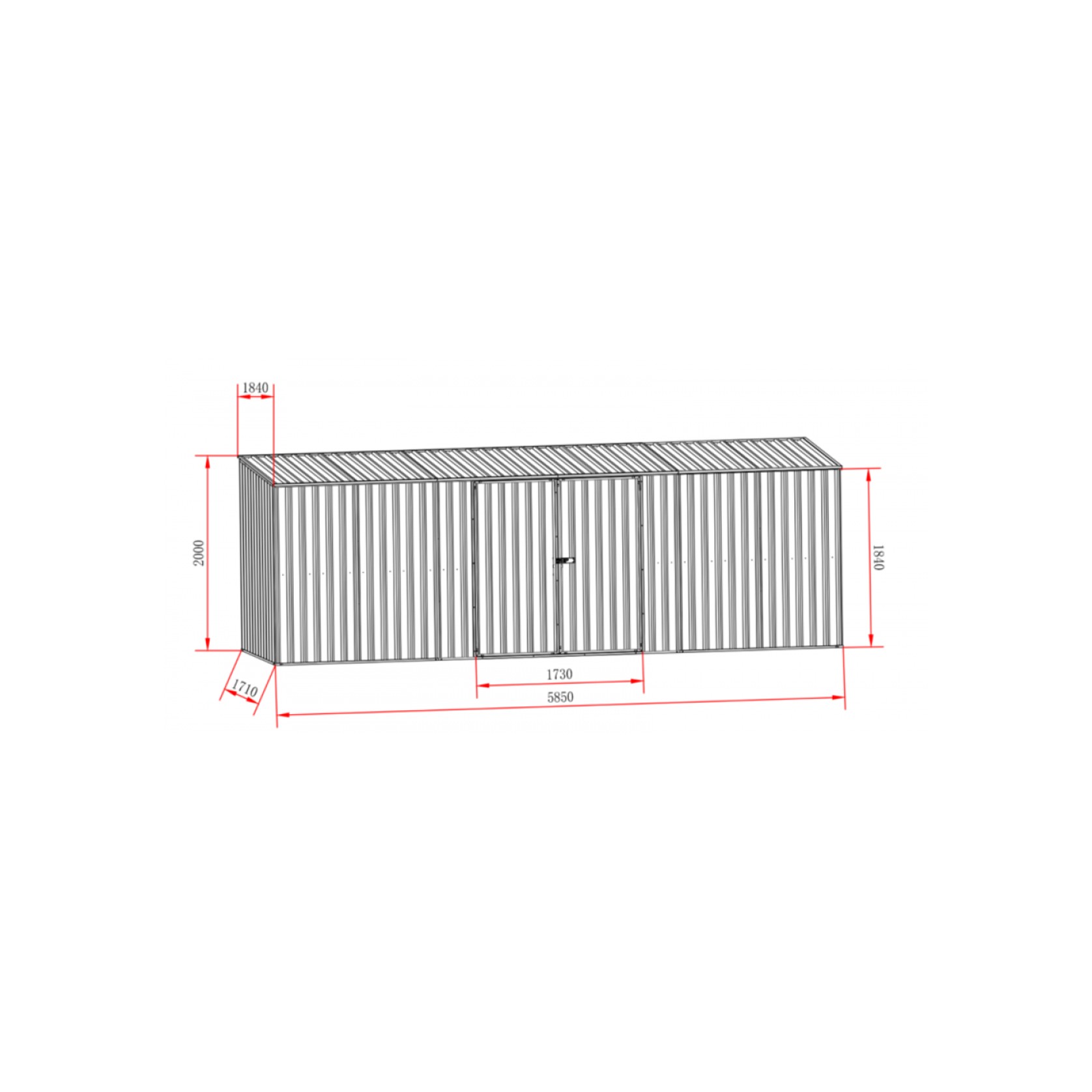 Garden Sheds Grey | YH-F2H1906I-AKL gallery detail image