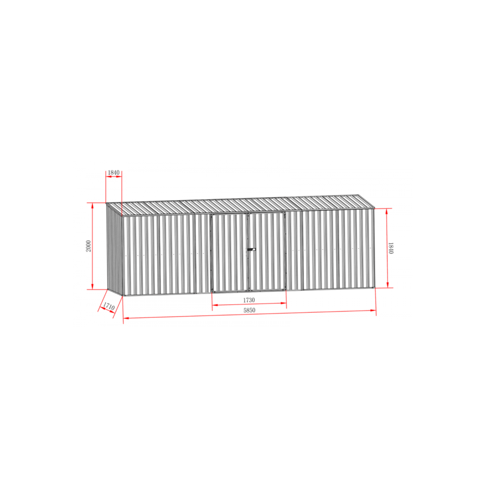 Garden Sheds Grey | YH-F2H1906I-AKL gallery detail image