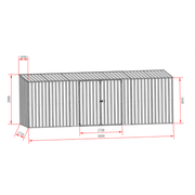 Garden Sheds Grey | YH-F2H1906I-AKL gallery detail image