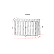 Garden Sheds Grey | YH-ST20094-H128-F-V-AKL gallery detail image