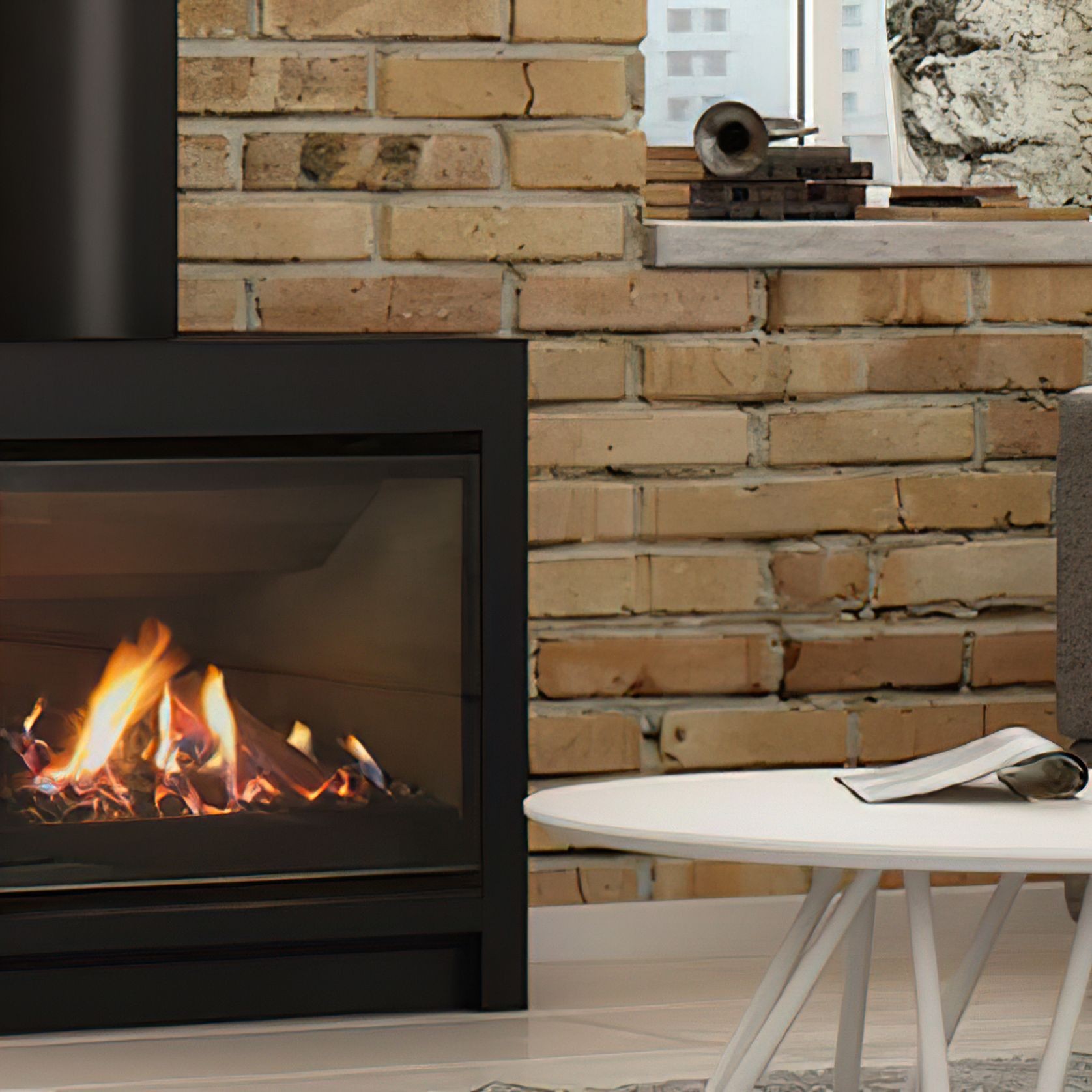 Escea DFS730 Freestanding Gas Fireplace gallery detail image