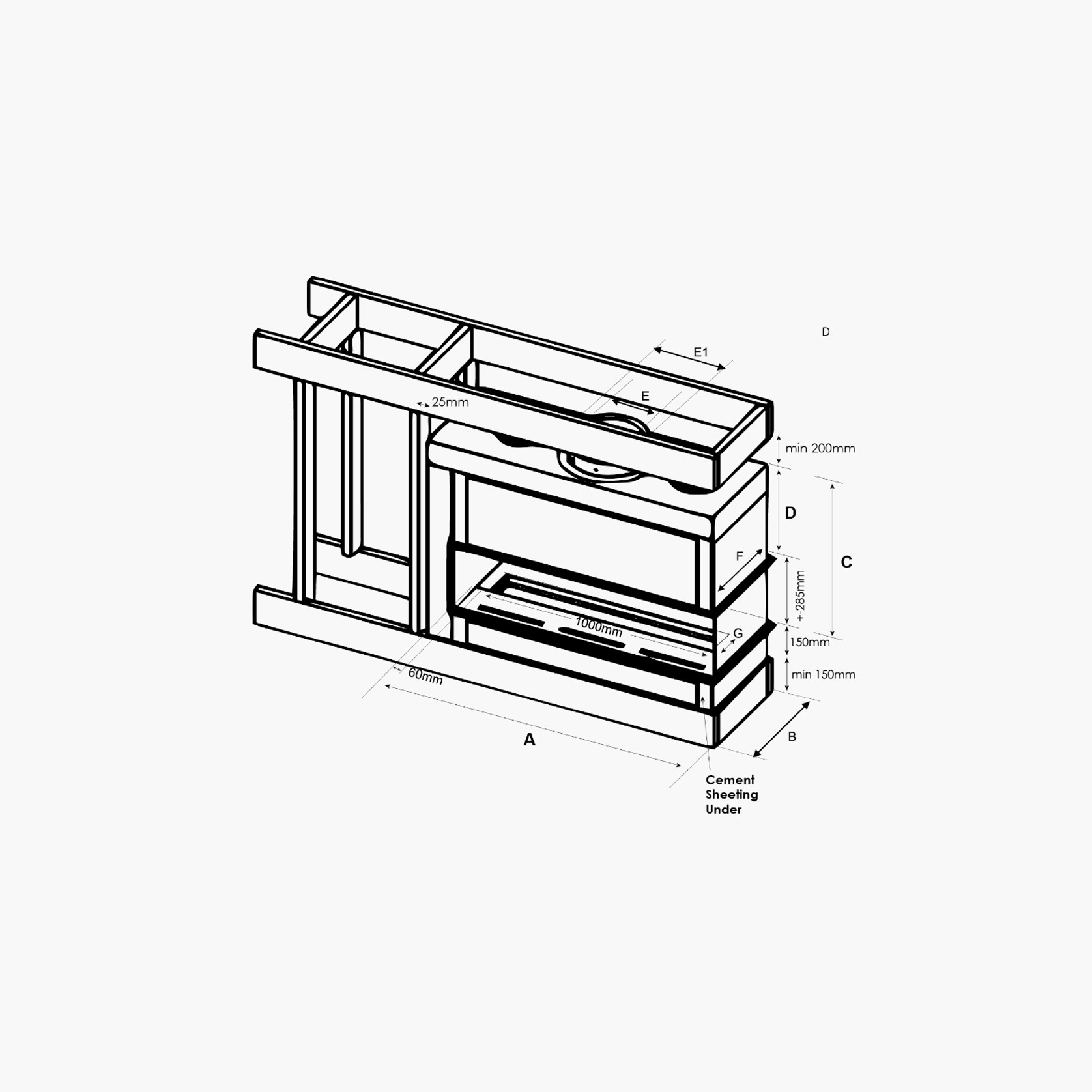 Horizon 3 Sided | Gas Fireplace gallery detail image