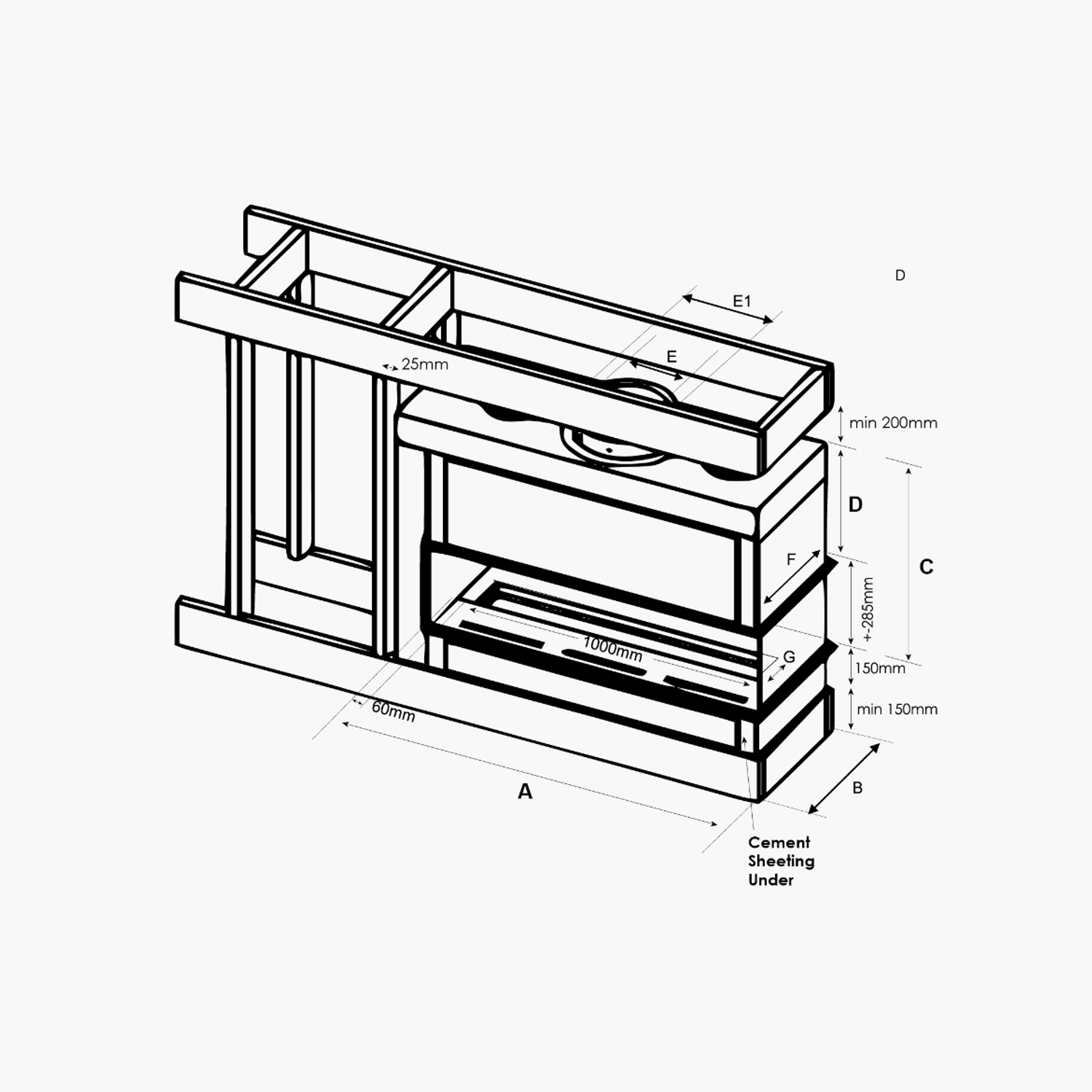 Horizon 3 Sided | Gas Fireplace gallery detail image