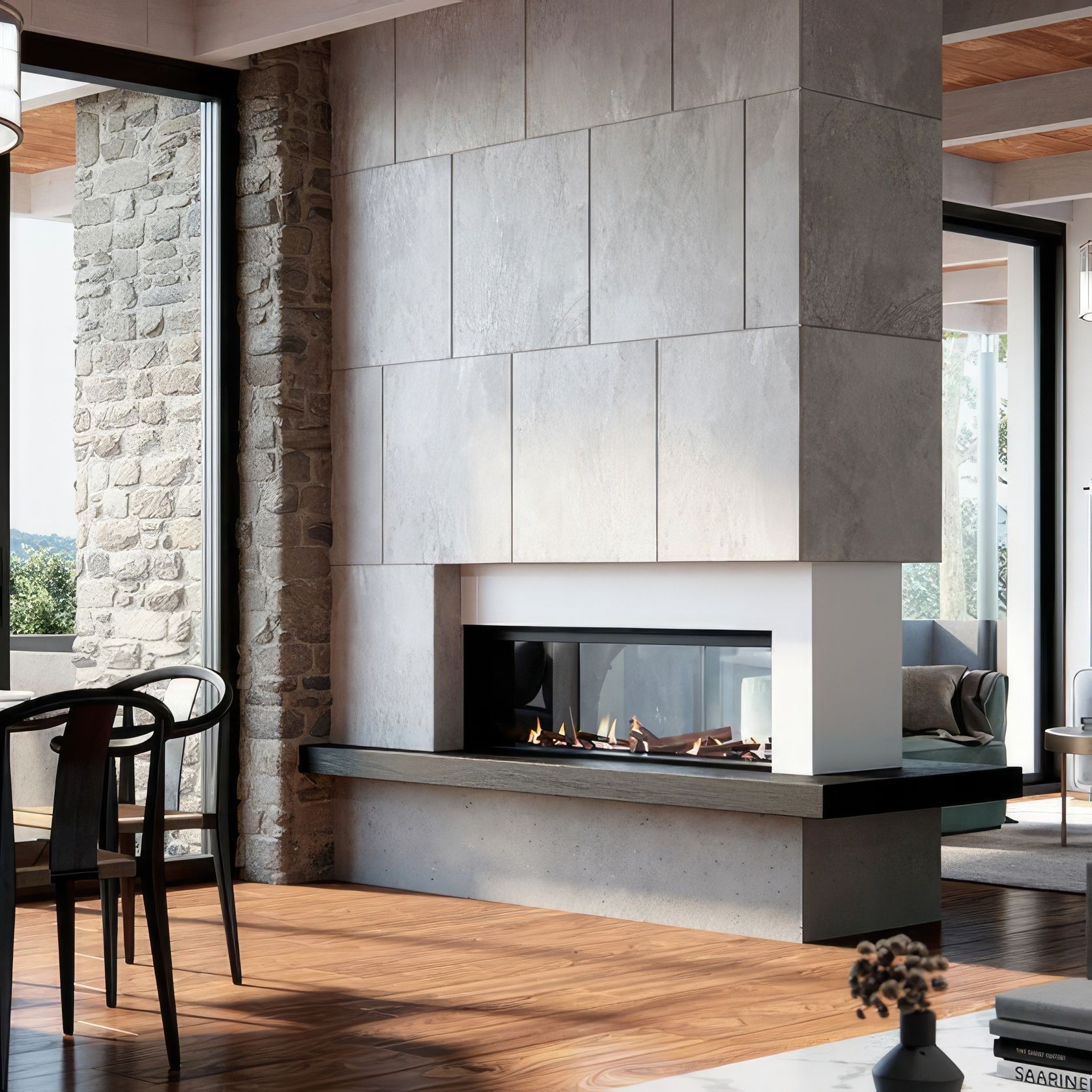 Element Double Sided | Gas Fireplace gallery detail image