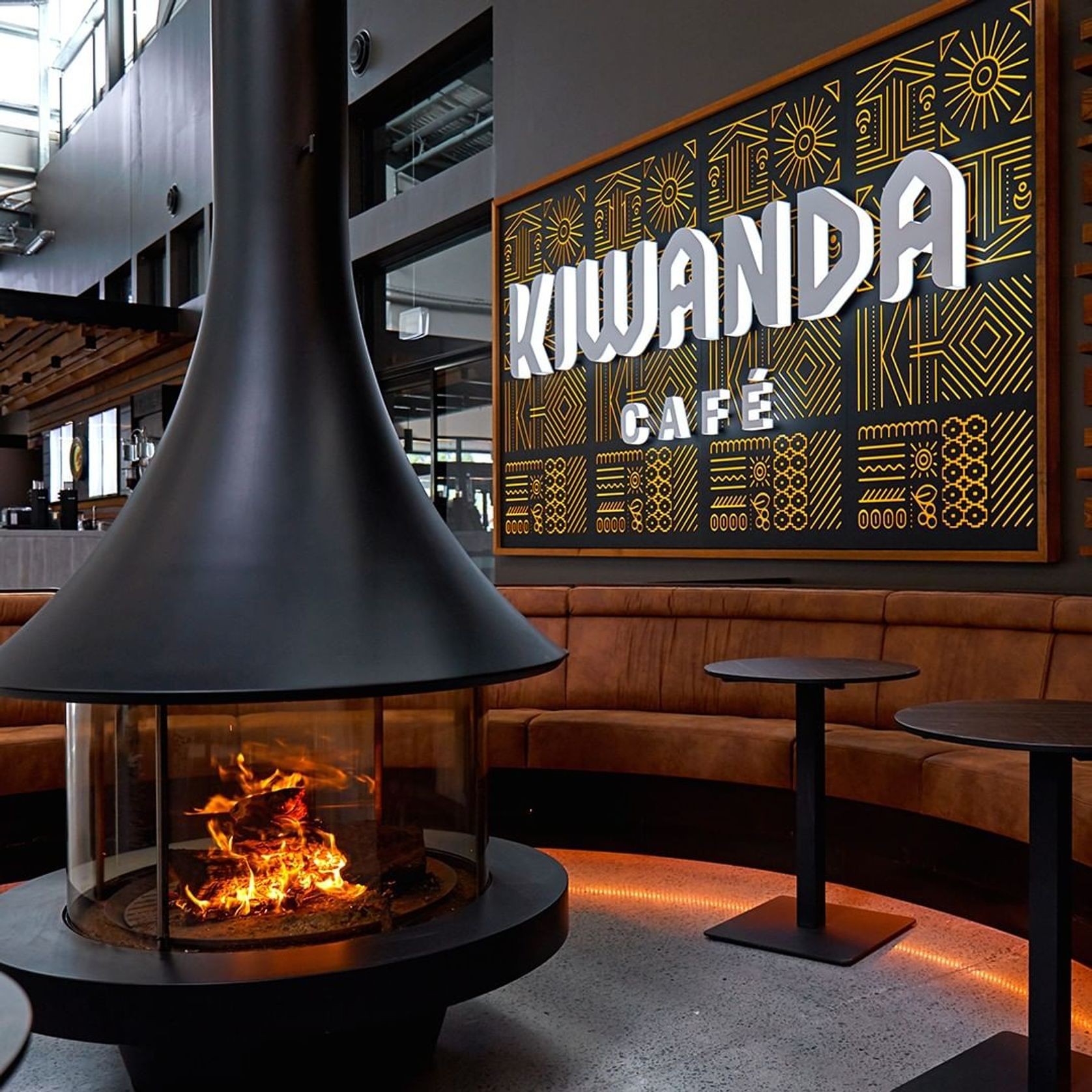 JC Bordelet Eva 992 - Suspended Wood Fireplace gallery detail image