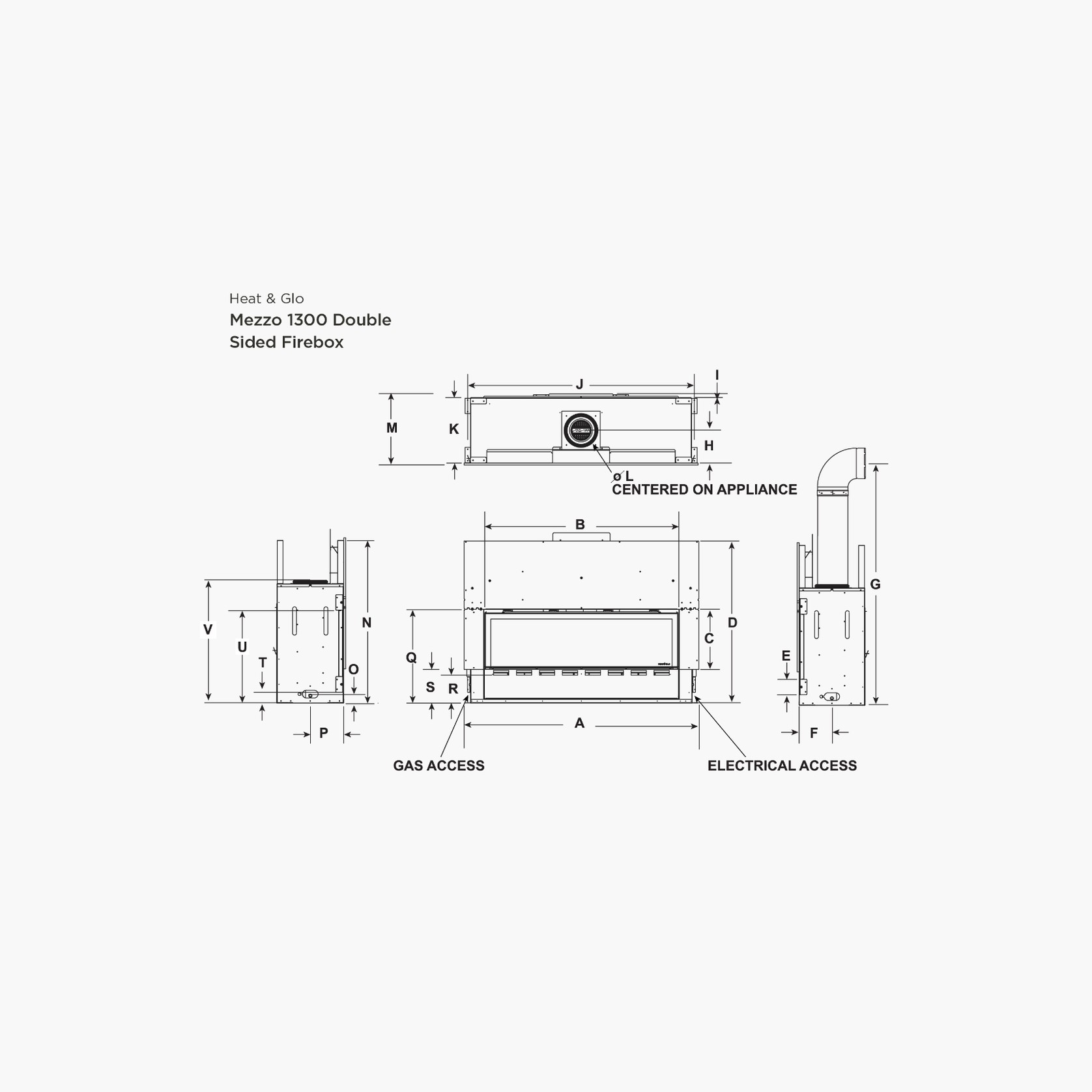 Mezzo Series Double Sided | Gas Fireplace gallery detail image