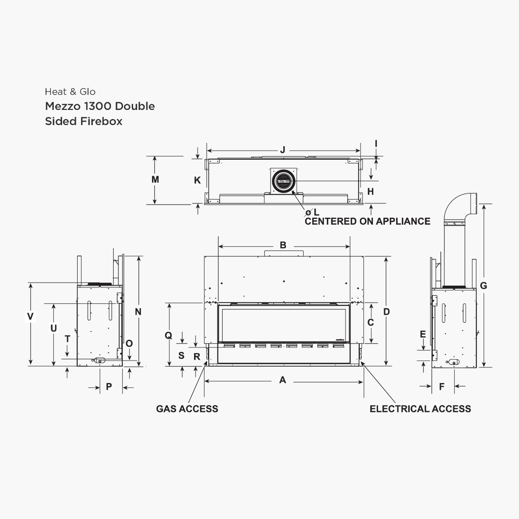 Mezzo Series Double Sided | Gas Fireplace gallery detail image