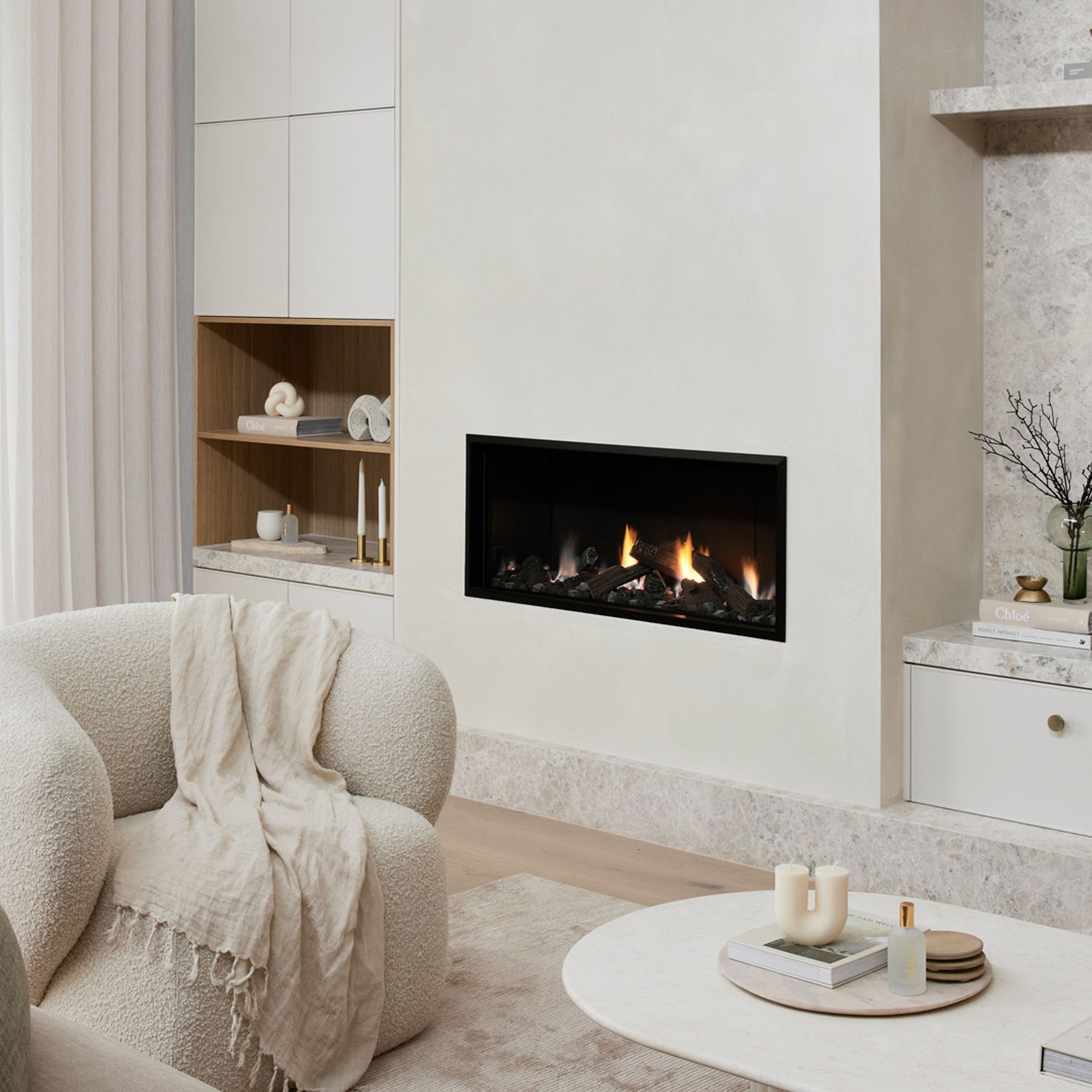 Escea DS1150 High Output Frameless Gas Fireplace gallery detail image