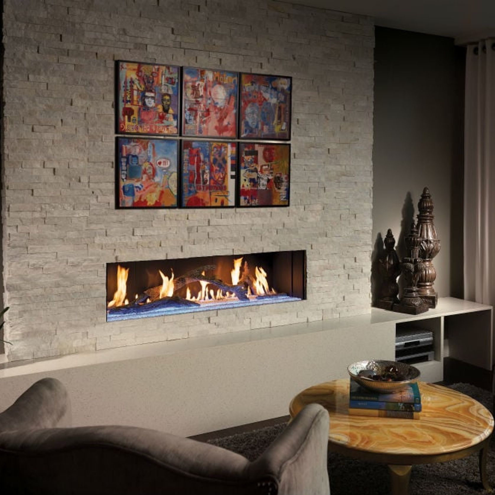 Davinci Single Sided Gas Fireplace gallery detail image