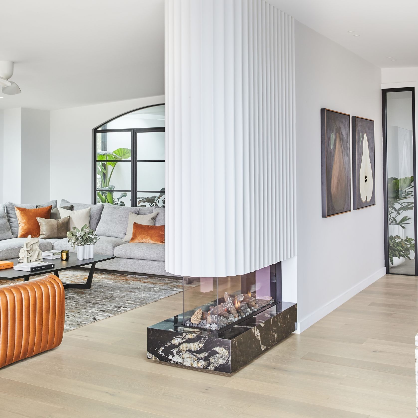 MODE KS1150 Peninsula Gas Fireplace gallery detail image