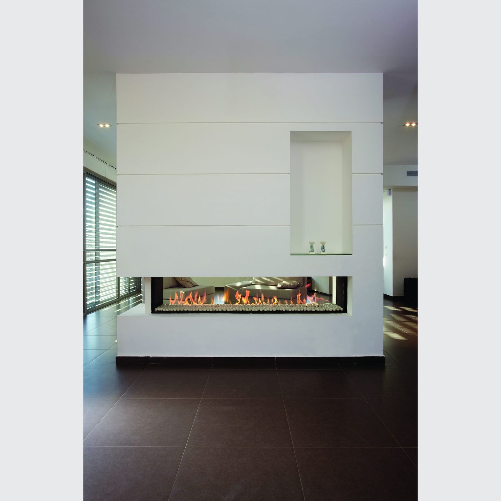 Ortal Tunnel See Thru 200 Gas Fireplace gallery detail image