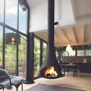 JC Bordelet Tatiana 997 - Suspended Wood Fireplace gallery detail image