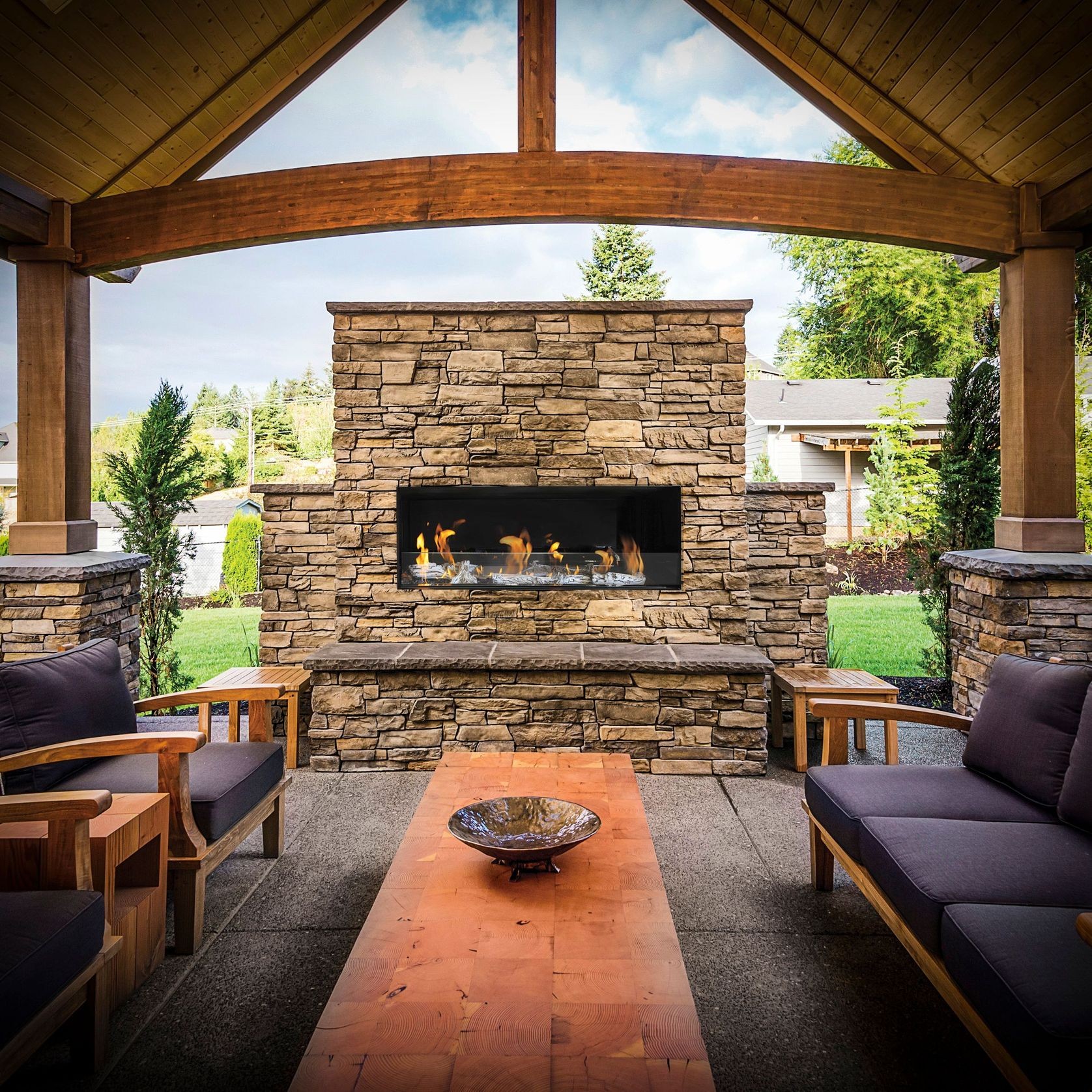 Patio Horizon - Panoramic | Gas Fireplace gallery detail image