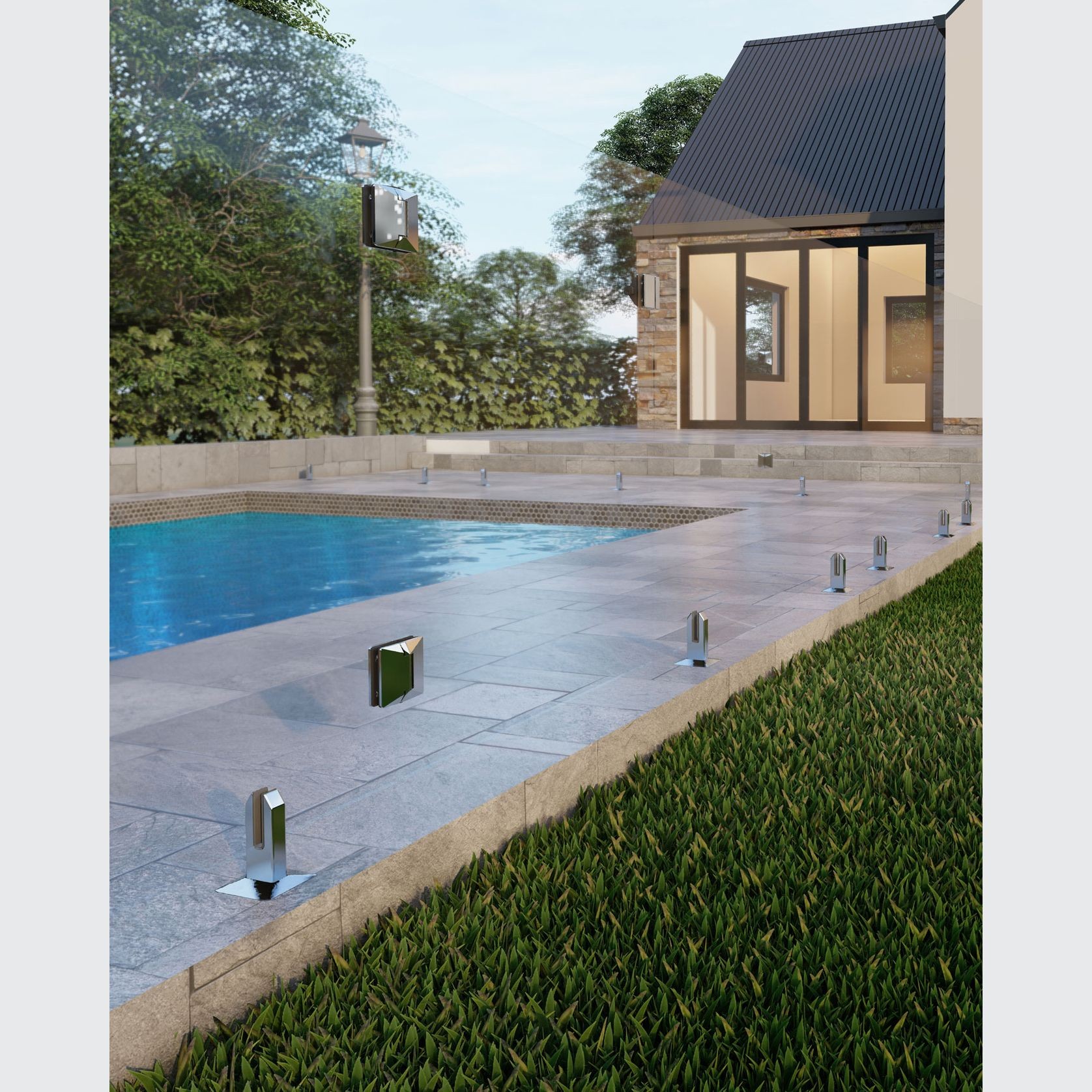 Edgetec® Atlantic and Malibu Glass Pool Gate System gallery detail image
