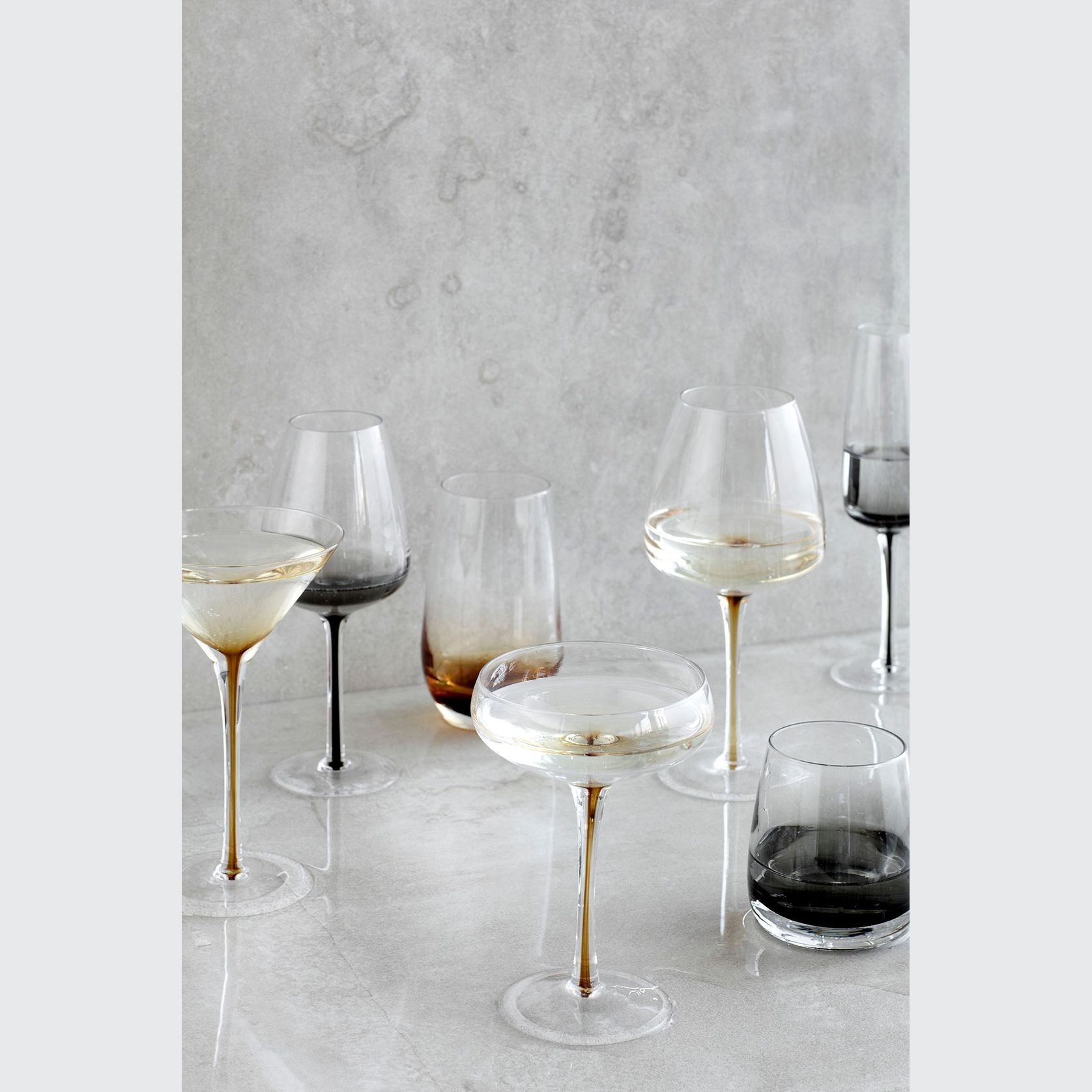BROSTE Smoke White Wine Glass gallery detail image