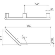 Opal Support Rail 135 Degree Right Handed gallery detail image