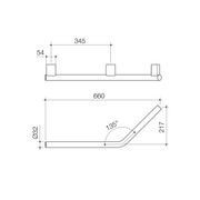 Opal Support Rail 135 Degree Left Handed gallery detail image