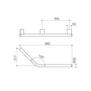 Opal Support Rail 135 Degree Right Handed gallery detail image