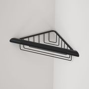 Opal Support Corner Shower Rail with Basket gallery detail image