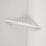 Opal Support Corner Shower Rail with Basket gallery detail image