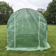 Strong Tunnel Greenhouse Galvanised Frame Side Open | 3m gallery detail image