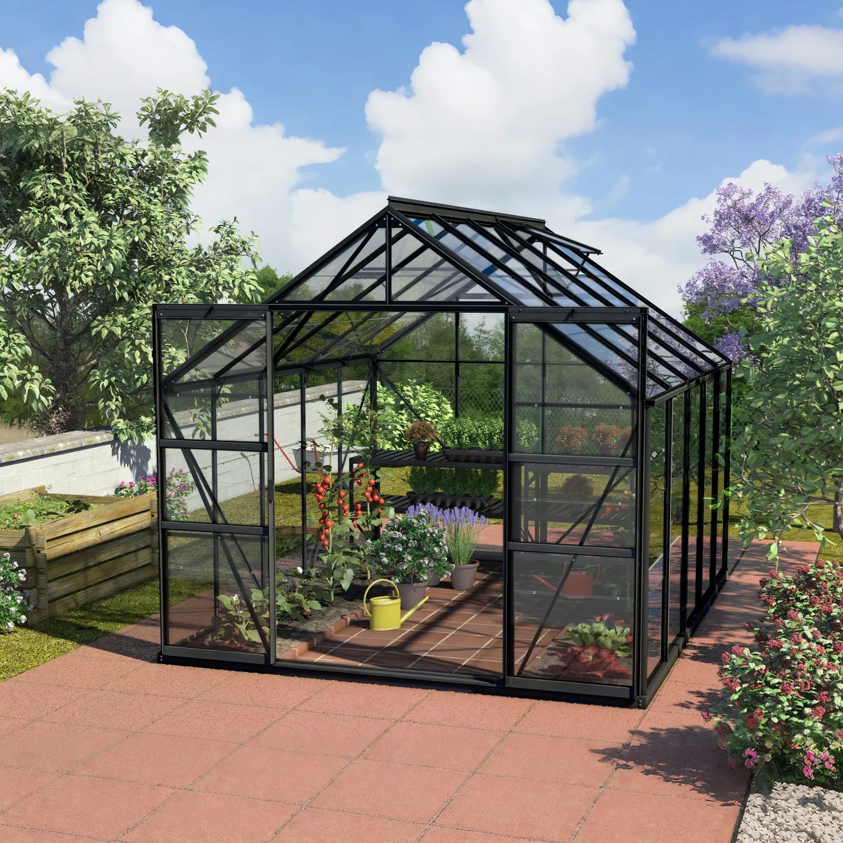 Glasshouse 4mm Toughened Glass 2570 x 3210 x 2320mm gallery detail image