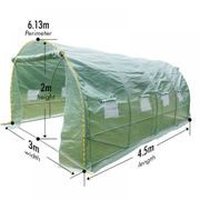 Strong Tunnel Greenhouse Galvanised Frame | 4.5m gallery detail image
