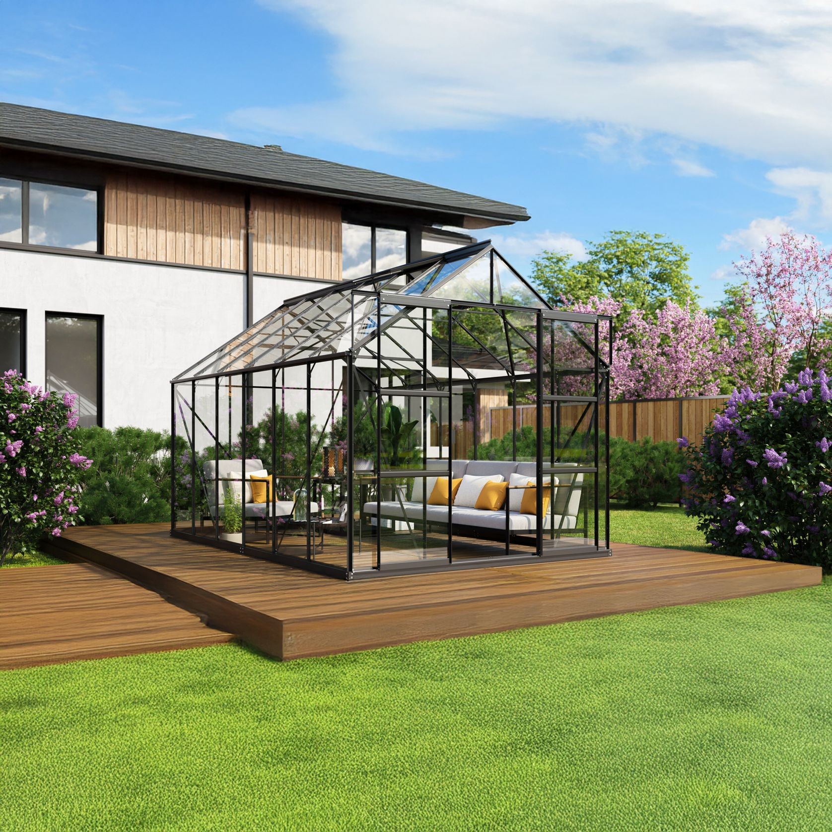Glasshouse 4mm Toughened Glass 2570 x 3830 x 2320mm gallery detail image