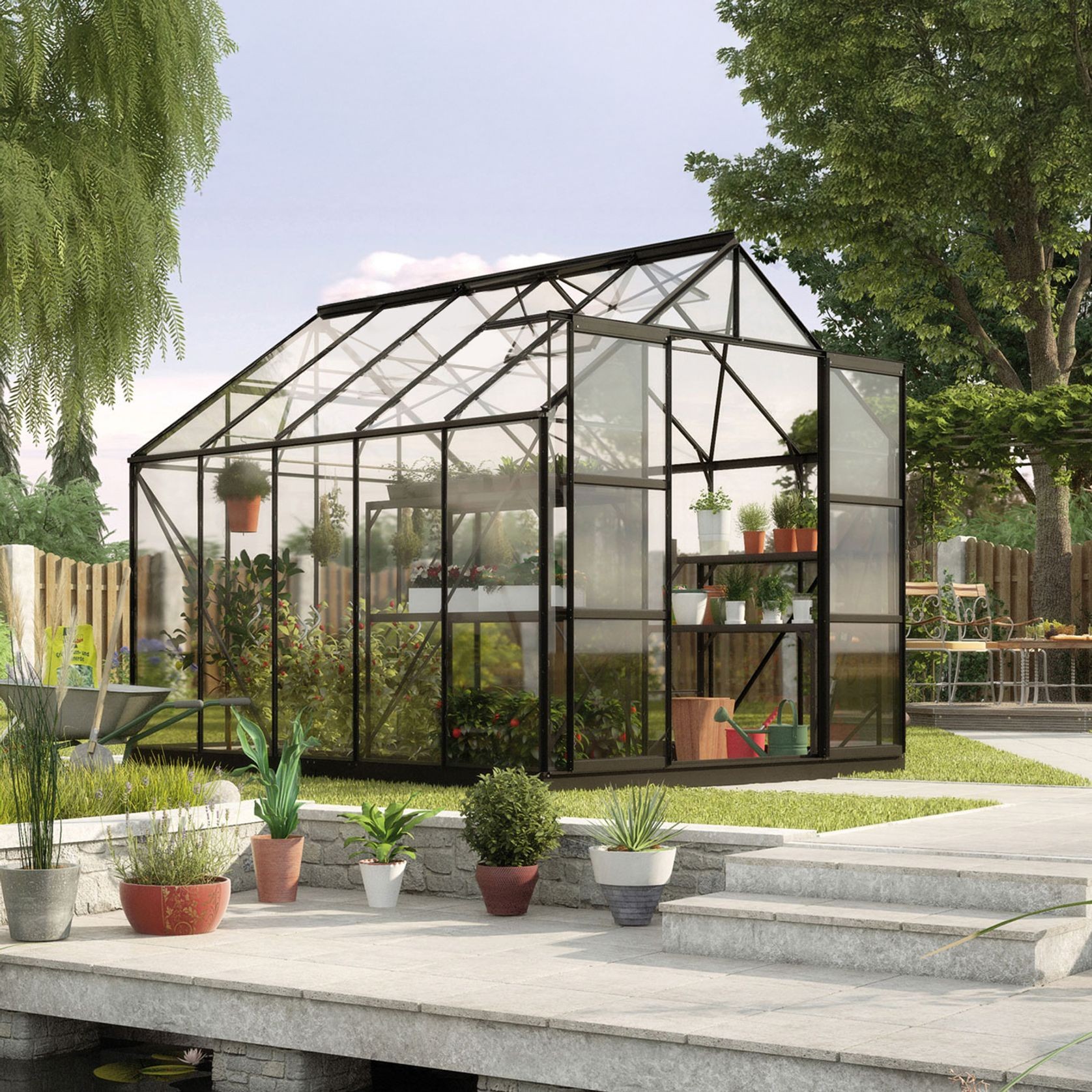 Glasshouse 4mm Toughened Glass 2570 x 3210 x 2320mm gallery detail image