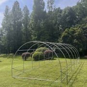 Strong Tunnel Greenhouse Galvanised Frame | 6m gallery detail image