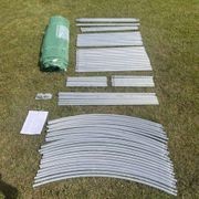 Strong Tunnel Greenhouse Galvanised Frame | 6m gallery detail image