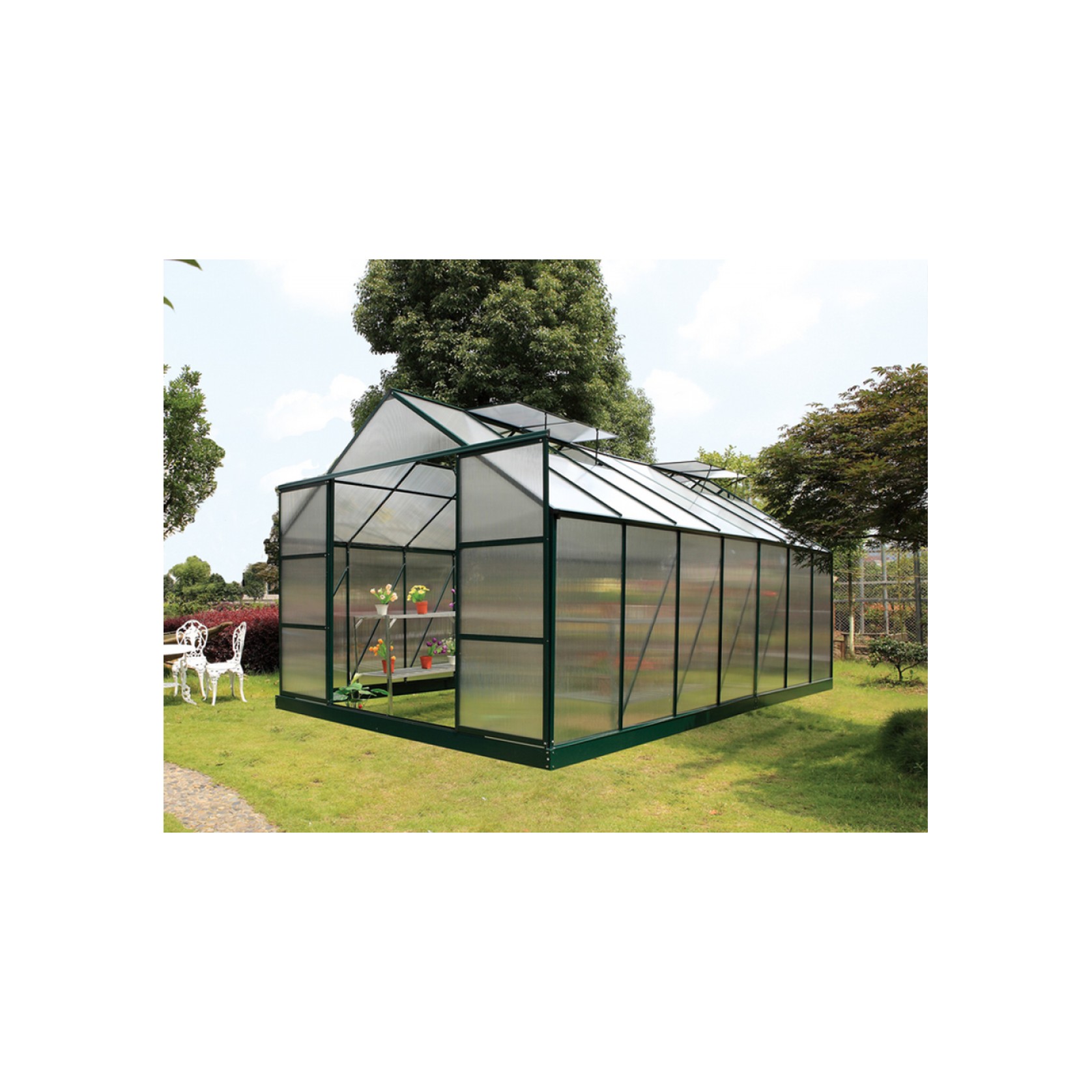 Ultimate Greenhouse 6mm Twin Wall 2400 x 5100mm gallery detail image