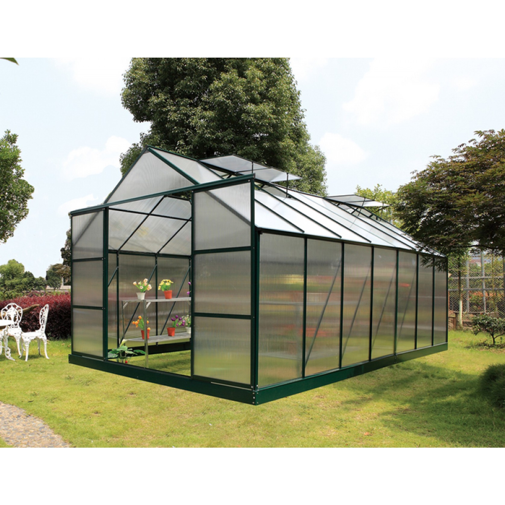 Ultimate Greenhouse 6mm Twin Wall 2400 x 4400mm gallery detail image